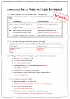 Vorschau - Arbeitsblätter - Grammar Revision: Simple Present or Present Progressive - Seite 3