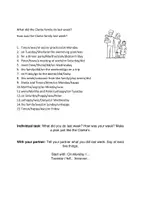 Vorschau - Arbeitsblätter - The Clarke Family - Partnerübung zu Fragen im simple past - Seite 2