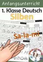 Vorschau - Arbeitsblätter - Silben schwingen - 1. Klasse Deutsch - Anfangsunterricht - Deckblatt