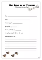 Vorschau - Arbeitsblätter - Mit Jeans in die Steinzeit Lesetagebuch - Seite 2