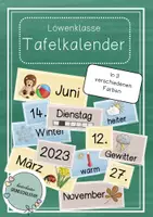 Vorschau - Poster - Löwenklasse - Dauerkalender / Tafelkalender - Deckblatt