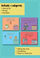 Vista previa - Juegos / Gamificación - English Grammar Trivia Game - 4th grade - Juego de Repaso (Inglés) - página 3