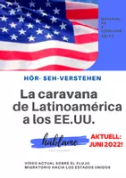 Vorschau - Arbeitsblätter - La Caravana gigantesca: Más de 15.000 migrantes parten hacia EE. UU. - Deckblatt