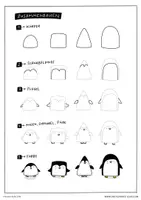 Vorschau - selbst erstellte Cliparts/Grafiken - Eine Zeichenanleitung für Pinguine - Seite 3