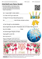 Vorschau - Arbeitsblätter - Lernposter + Arbeitsblatt "Neujahr" + Onlineübung & MP3 + Mindmap + Infografik - Seite 1