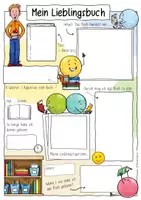 Vorschau - Arbeitsblätter - Lieblingsbuch und Buchvorstellung - Sketchnotes - Seite 2