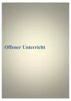 Vorschau - Stundenentwürfe - Hausarbeit - Offener Unterricht - Unterricht öffnen - Deckblatt