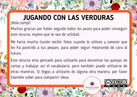 Vista previa - Juegos / Gamificación - Juego de cartas- Jugando con las verduras (inglés) - página 2