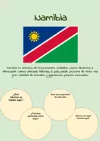 Vista previa - Hojas de trabajo - Namibia - Hoja de trabajo en español - Portada