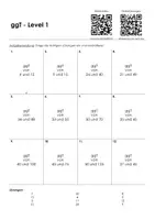 Vorschau - Arbeitsblätter - ggT (größter gemeinsamer Teiler) - Arbeitsblatt mit Lösungen - Seite 3