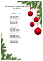Vorschau - Arbeitsblätter - Gedichtewerkstatt Weihnachten - Seite 1