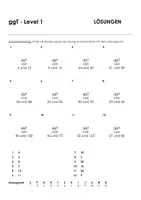 Vorschau - Arbeitsblätter - ggT (größter gemeinsamer Teiler) - Arbeitsblatt mit Zuordnungsübung - Seite 1