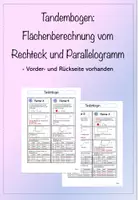 Vorschau - Stundenentwürfe - Materialpaket: Flächen und Körper - Deckblatt