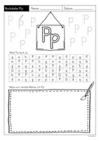 Vorschau - Arbeitsblätter - Buchstabe Pp - differenzierte Arbeitsblätter (Klasse 1) Grundschriftversion - Seite 2