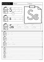 Vorschau - Arbeitsblätter - Buchstabe Ss - differenzierte Arbeitsblätter (Klasse 1) Grundschriftversion - Seite 3