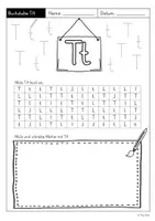 Vorschau - Arbeitsblätter - Buchstabe Tt - differenzierte Arbeitsblätter (Klasse 1) Grundschriftversion - Seite 2