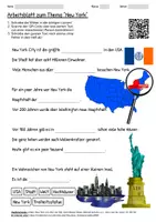Vorschau - Arbeitsblätter - Arbeitsblatt "New York" + Onlineübung & MP3 + Mindmap + Infografik - Deckblatt