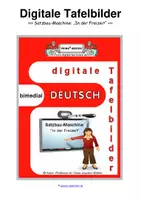 Vorschau - Stundenentwürfe - Digitale Tafelbilder - die Satzbaumaschine - Thema Freizeit - Deckblatt