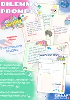 Vorschau - Arbeitsblätter - Dilemma Prompts (Diskussionskarten / Argumentationskarten) - Deckblatt