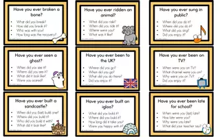 Vorschau - Spiele - Present Perfect - Have you ever...? - Conversation Cards - Seite 1