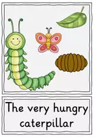 Vorschau - Bildkarten - Flashcards / Bild- und Wortkarten: "The very hungry caterpillar" (Eric Carle) - Seite 1