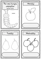 Vorschau - Arbeitsblätter - Materialpaket "The very hungry caterpillar" - Seite 2