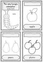 Vorschau - Arbeitsblätter - Heft/Book zur Wortschatzfestigung: "The very hungry caterpillar" (Eric Carle) - Seite 3