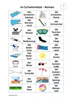 Vorschau - Arbeitsblätter - Im Schwimmbad - Modul 10 - Seite 1