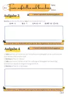 Vorschau - Arbeitsblätter - Lerntempoduett: Terme aufstellen und berechnen (editierbar) - Seite 3
