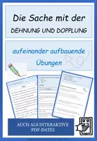 Vorschau - Arbeitsblätter - "Die Sache mit der Dehnung und Dopplung" - Arbeitsheft auch interaktiv - Deckblatt