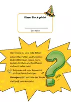 Vorschau - Stundenentwürfe - Rätselblock ab 4 Jahre, Band 2 - Seite 1