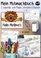 Vorschau - Arbeitsblätter - Mein Mutbuch / 2 DIY Mutmacher Leporello mit Growth Mindset/ Mutmachbuch - Seite 3