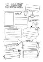 Vorschau - Arbeitsblätter - Erinnerungsbuch - Grundschulzeit - Steckbrief - Sketchnote - Seite 3