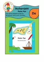 Vorschau - Arbeitsblätter - Buchprojekt zu Peter Pan von J.M. Barrie - Deckblatt