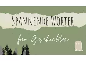 Vorschau - Poster - Tafelmaterial: Spannende Wörter für Geschichten - Seite 1