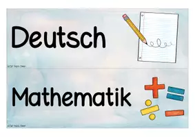 Vorschau - Anderer Materialtyp - Tagestransparenz-/Tafelkarten Schultag - Seite 1