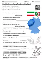 Vorschau - Arbeitsblätter - Arbeitsblatt "Nordrhein-Westfalen" + Onlineübung & MP3 + Mindmap + Infografik - Deckblatt