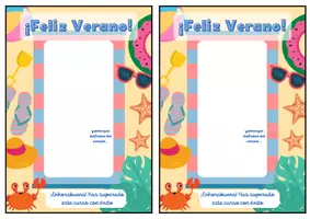 Vista previa - Tarjetas / Manipulativos - Tarjetas de regalo de fin de curso - Feliz Verano - Portada