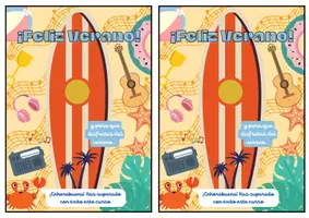 Vista previa - Tarjetas / Manipulativos - Tarjetas fin de curso - feliz verano musical - Portada