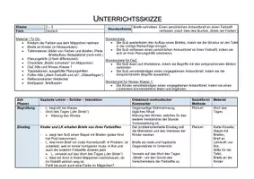 Vorschau - Stundenentwürfe - "Kreatives Schreiben: Briefe schreiben" nach Idee zum Buch "Der Streik der Farben" (Lehrprobenstunde / Einheit) - Seite 2