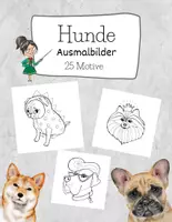 Vorschau - Mal- und Bastelvorlagen - Kunstprojekt Hunde Malvorlagen / Ausmalbilder für die Hundeklasse - Deckblatt