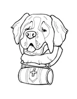 Vorschau - Mal- und Bastelvorlagen - Kunstprojekt Hunde Malvorlagen / Ausmalbilder für die Hundeklasse - Seite 1