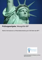 Vorschau - Arbeitsblätter - Prüfungsaufgabe "Messgröße BIP" - Deckblatt