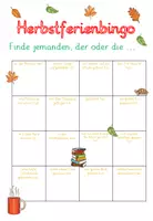 Vorschau - Arbeitsblätter - Nach den Herbstferien - Lineatur 3. Klasse mit Ferienbingo - Seite 3