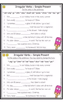 Vorschau - Stationenlernen - Irregular Verbs - Bundle! - Seite 3