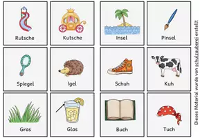 Vorschau - Spiele - 48 Bild-Wort-Karten Reimwörter #edukilights22 - Seite 3