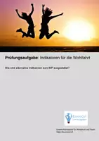 Vorschau - Arbeitsblätter - Prüfungsaufgabe "Indikatoren für die Wohlfahrt" - Deckblatt