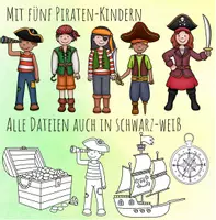 Vorschau - selbst erstellte Cliparts/Grafiken - Piraten-Cliparts: Kinder und Zubehör - Seite 1