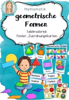 Vorschau - Unterrichtsreihen - Geometrische Formen Materialpaket Grundschule | Flächen & ebene Figuren Mathematik - Seite 1
