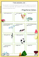 Vorschau - Arbeitsblätter - Finde jemanden, der ... (Pfingstferien und Sommerferien) - Seite 3